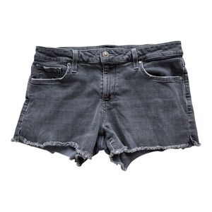Joe's Jeans Charcoal Gray Distressed Hem Lisbeth Wash Cut Off Shorts Womens W 29